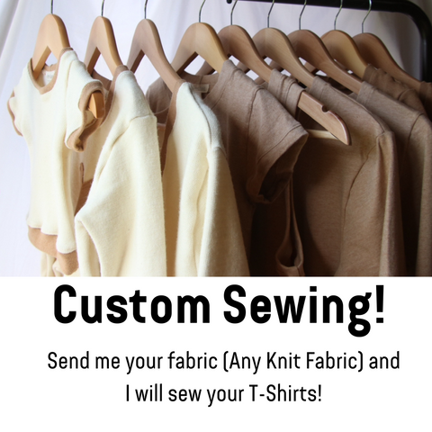 Custom sewing! Send me your knit fabric, and I will sew you a T-shirt - Women’s Clothing