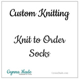 Custom Cranked Knit Socks