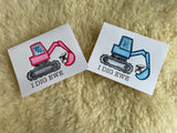 I Dig Ewe - Excavator - Greeting Card