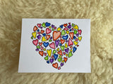Hearts in a Heart- Greeting Card