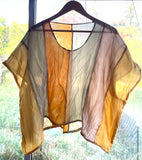 Naturally Dyed Silk Top - Ready to Ship