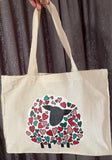 Love Ewe - Cotton Full Gusset Tote Bag