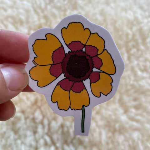 Bi-Color Coreopsis Sticker