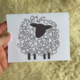 Love Ewe - Paint your own- Blank Greeting Card