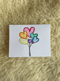 Heart Balloons - Greeting Card