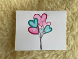 Heart Balloons - Greeting Card