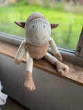 Wooly the Sheep - Stuffed Animal - Organic Cotton and Wool - Custom, Made to Order