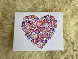 Hearts in a Heart- Greeting Card