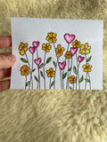 Hearts and Petals- Greeting Card