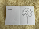 Cinnamon Coreopsis - paint your own- Blank Greeting Card