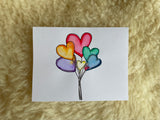 Heart Balloons - Greeting Card
