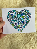 Hearts in a Heart- Greeting Card