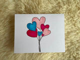 Heart Balloons - Greeting Card
