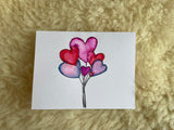 Heart Balloons - Greeting Card