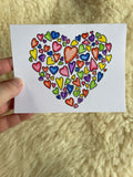 Hearts in a Heart- Greeting Card