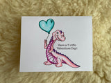 T-Rex Valentine - Greeting Card