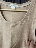 Scoop Neck Tank Top - Brown Organic Cotton - Women’s - XS