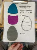 Easter Egg Pouch Template