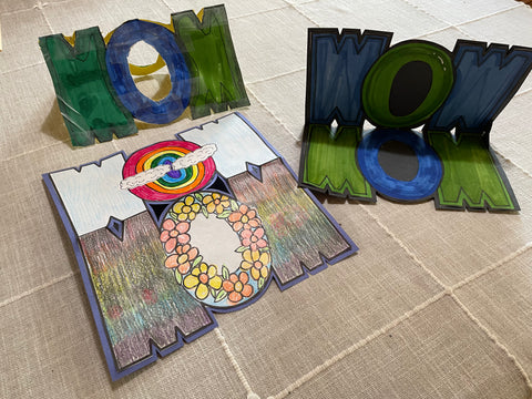 “Wow Mom” card template - free download