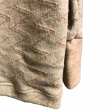 Scoop Neck Zig Zag Sweatshirt - jacquard knit - Women’s Clothing