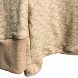 Scoop Neck Zig Zag Sweatshirt - jacquard knit - Women’s Clothing