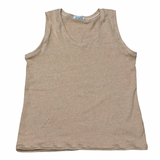 Scoop Neck Tank Top - Brown Organic Cotton - Women’s Clothing