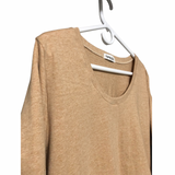 Scoop Neck Long Sleeve Tshirt - Women’s Clothing