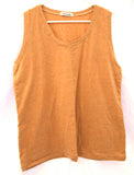 Scoop Neck Tank Top - Brown Organic Cotton - Women’s Clothing